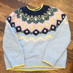 Mini Boden Multicolor Patterned Kids Sweater